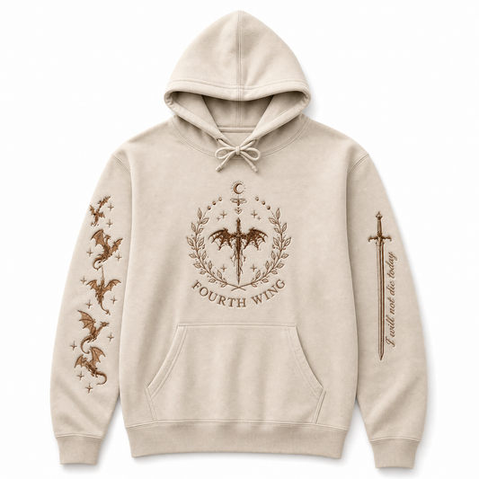 Fourth Wing Hoodie (Cream)