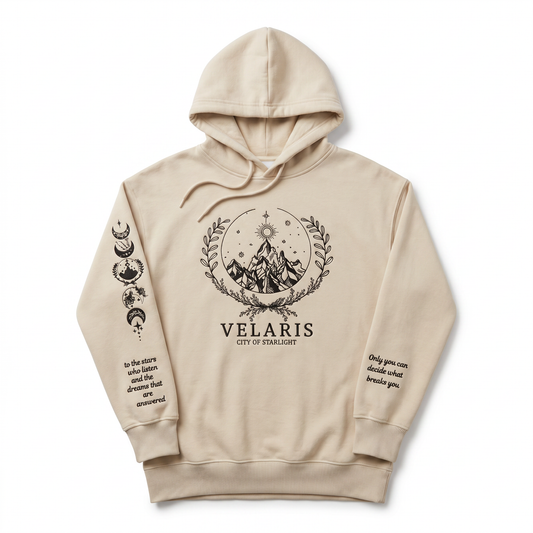 Court Of Thorns and Roses Hoodie (Cream)